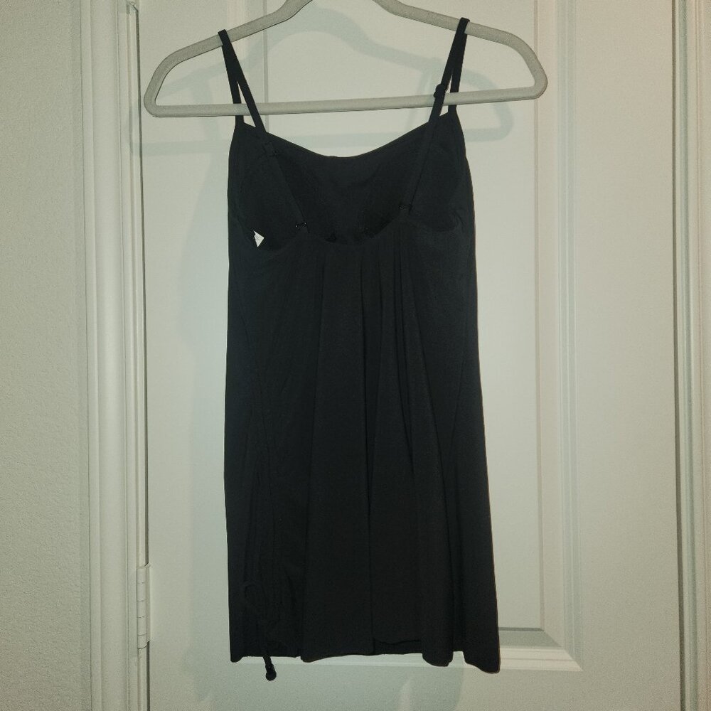 Black One-Piece Swimsuit with built-in Cover โ M (8/10) NWT - Picture 2 of 12